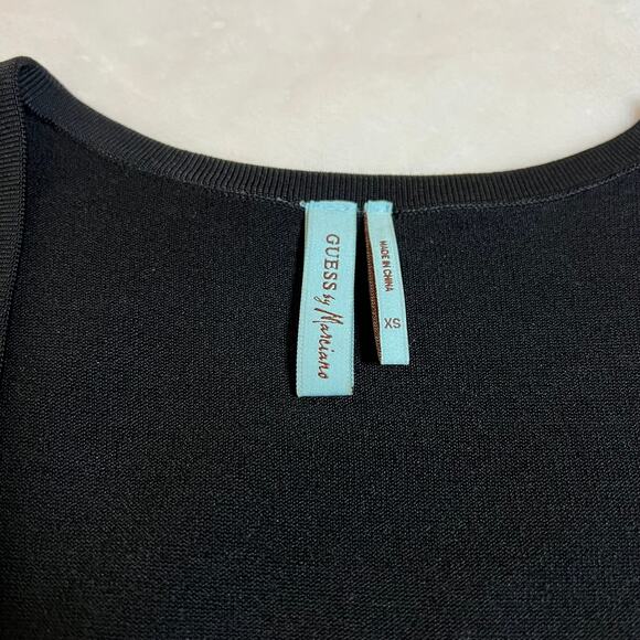 Guess by Marciano Sleeveless Scoop Neck Beaded Cocktail Dress Size X-Small Y2K - Picture 4 of 8